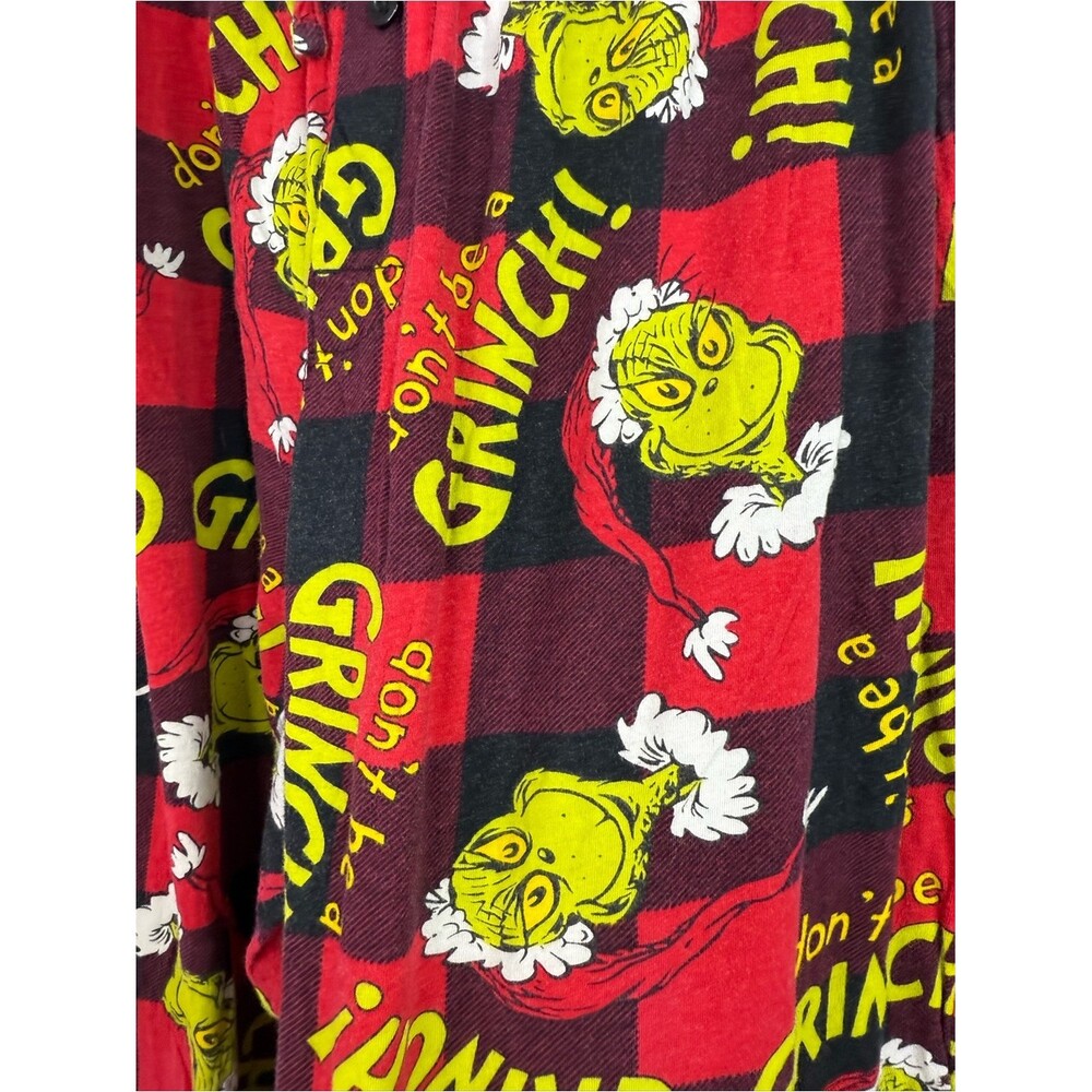 The Grinch Red Plaid Pajama Pants - Picture 5 of 9